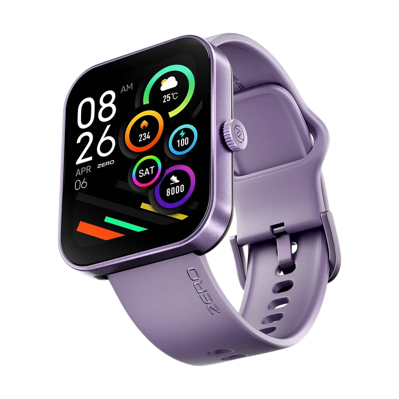 Zero Bolt Pro – Square IPS Watch with Faith Tools & 100+ Sports Modes