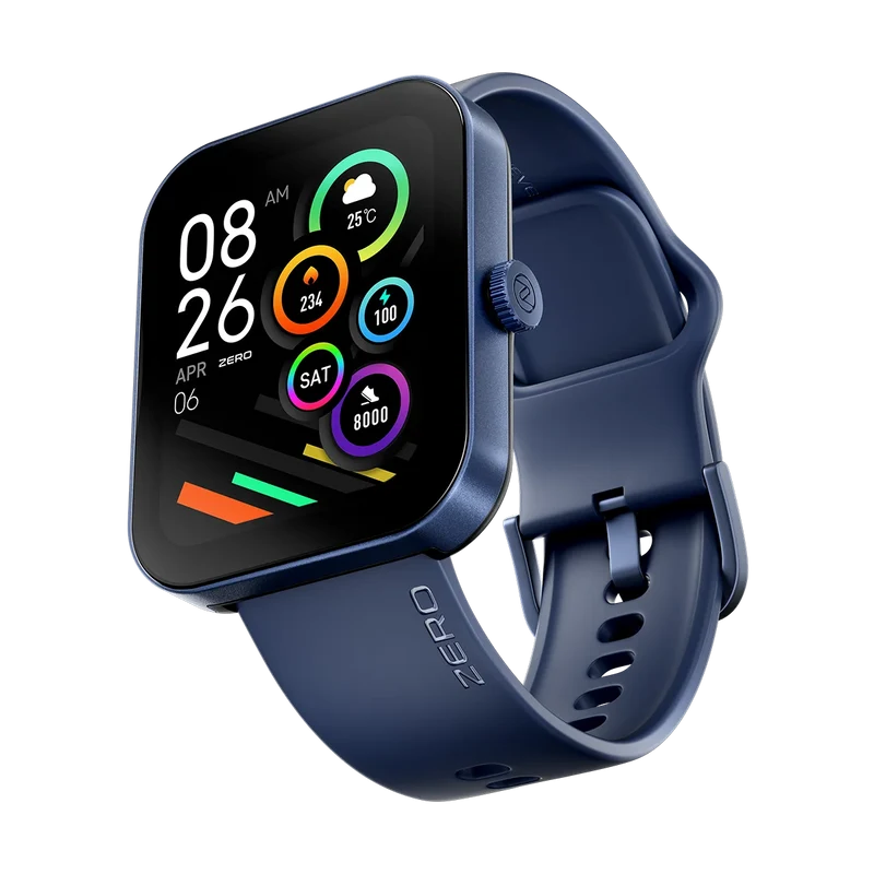 Zero Bolt Pro – Square IPS Watch with Faith Tools & 100+ Sports Modes